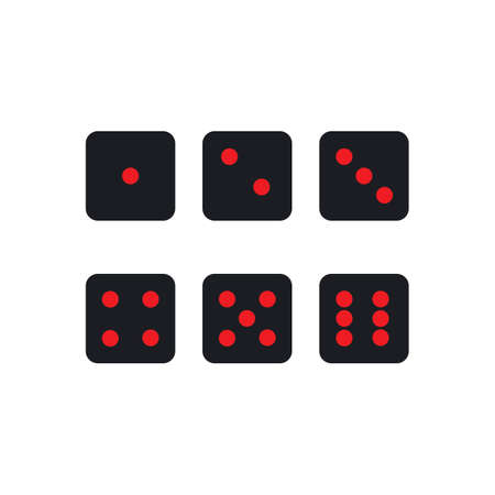 dice icon template template designのイラスト素材