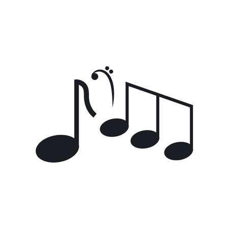 Music note icon Vector templateのイラスト素材