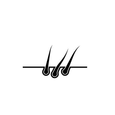 hair follicle   template vectorのイラスト素材