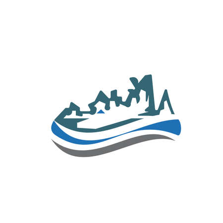 Mountains vector Template illustrationのイラスト素材