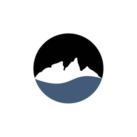 Mountains vector Template illustrationのイラスト素材