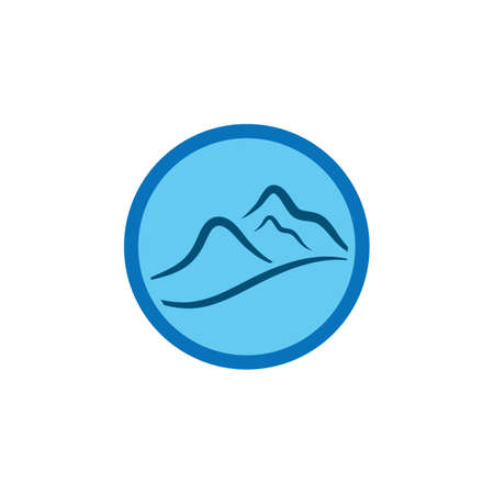Mountains vector Template illustrationのイラスト素材