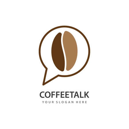 Coffee Beans Template vector icon designのイラスト素材