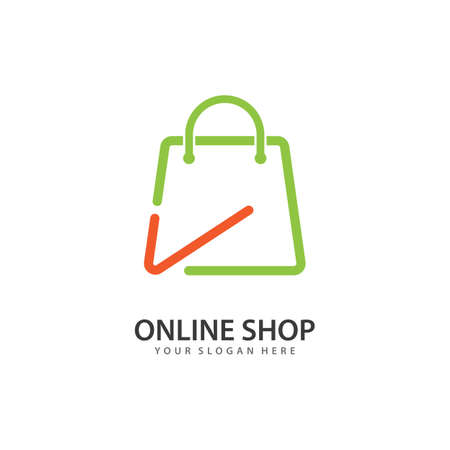 Shopping bag illustration   vector templateのイラスト素材