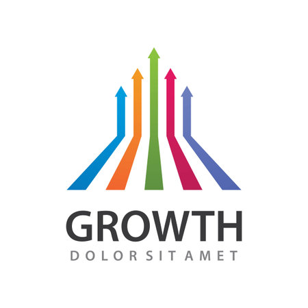 Growth arrow illustration vector designのイラスト素材