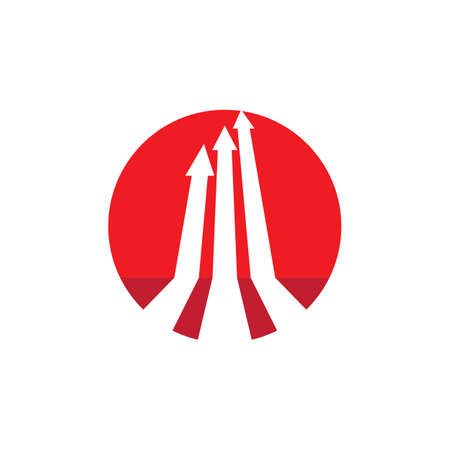 Growth arrow illustration vector designのイラスト素材