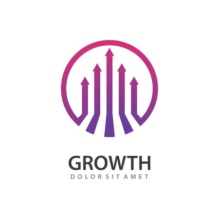 Growth arrow illustration vector designのイラスト素材
