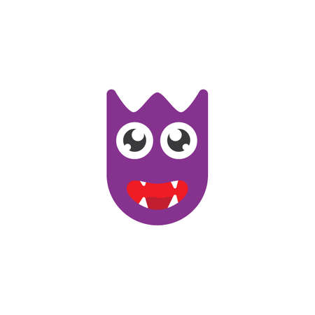 Monster cartoon character illustration vector designのイラスト素材