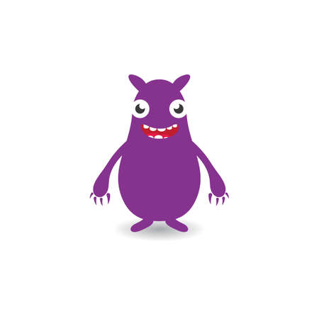 Monster cartoon character illustration vector designのイラスト素材