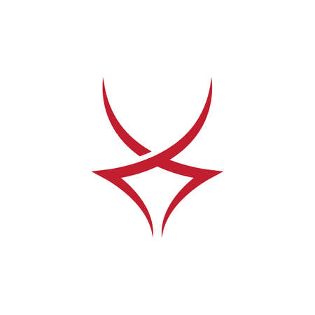 Bull  illustration Template vector iconのイラスト素材