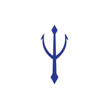 Trident illustration Template vector design