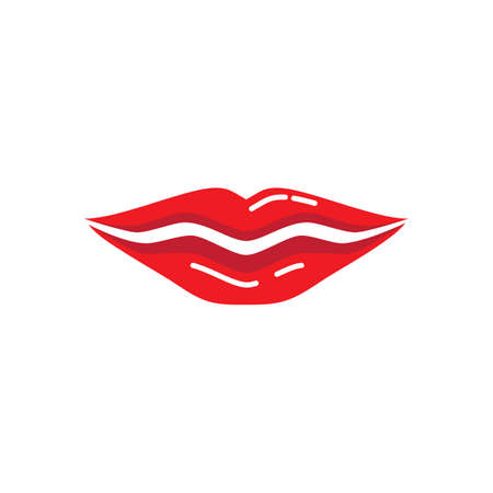 Beauty lips women illustration icon vector templateのイラスト素材