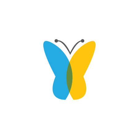 Butterfly  Template Vector icon designのイラスト素材
