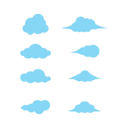 Cloud icon vector flat designのイラスト素材