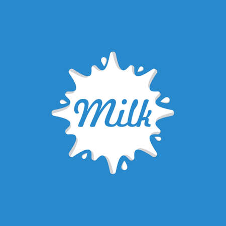 Milk Splash illustration vector templateのイラスト素材