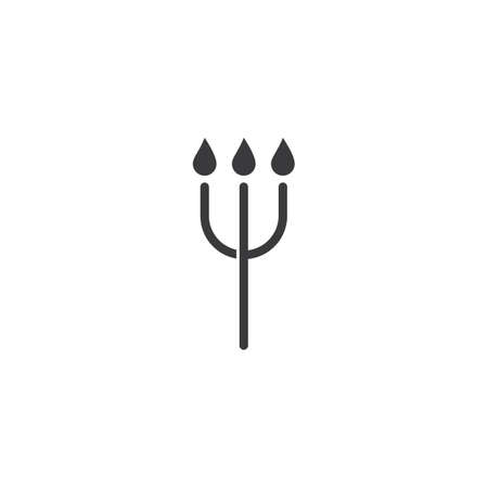 Candle light  icon in flat design vectorのイラスト素材