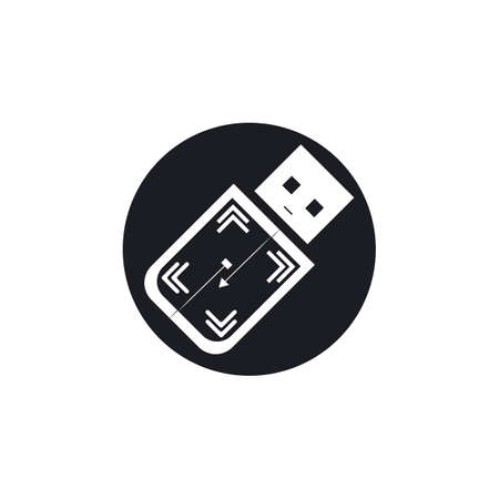 USB data transfer logo vector templateのイラスト素材