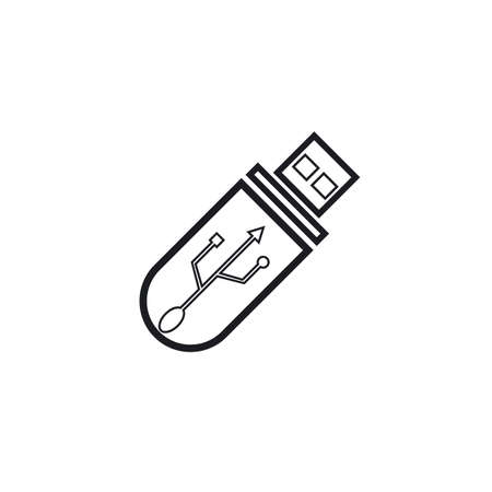 USB data transfer logo vector templateのイラスト素材