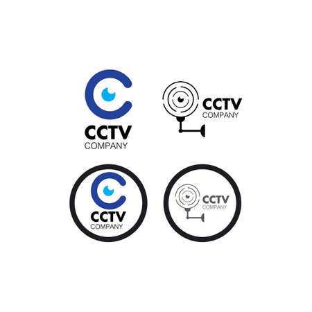 CCTV icon vector template designのイラスト素材