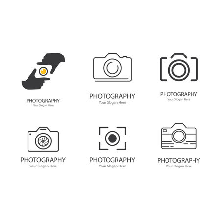 Camera icon flat vector templateのイラスト素材