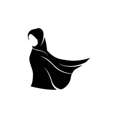 Hijab store   vector templateのイラスト素材