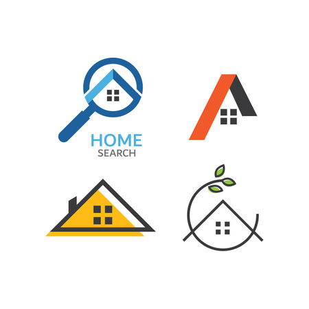 Property home and Construction icon designのイラスト素材