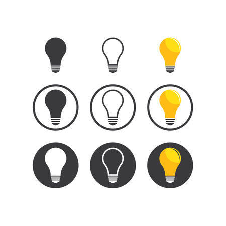 Bulb technology ilustration logo vector designのイラスト素材