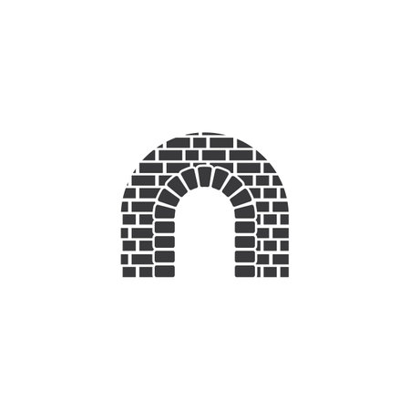 Wall bridge illustration vector templateのイラスト素材