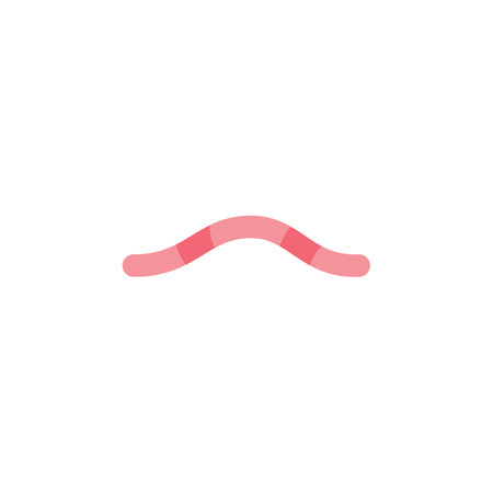 Worm illustration logo vector designのイラスト素材