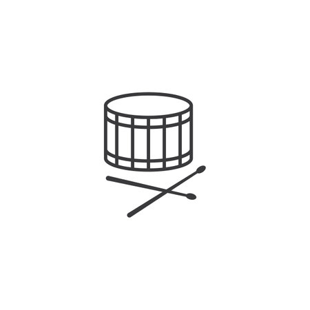 Drum stick icon vector designのイラスト素材