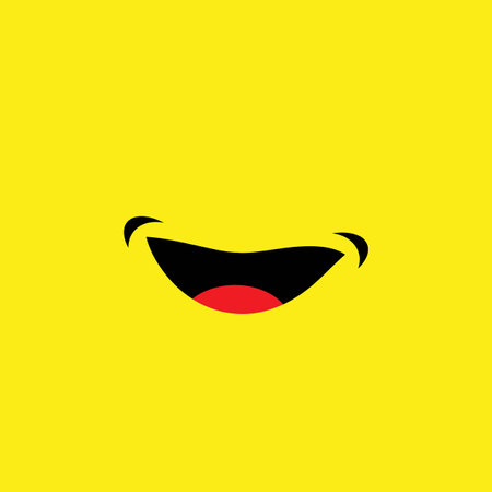 Smile happy face vector designのイラスト素材