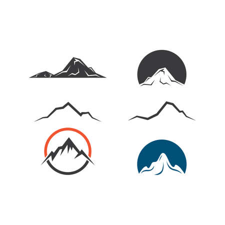 Mountain illustration nature logo vectorのイラスト素材