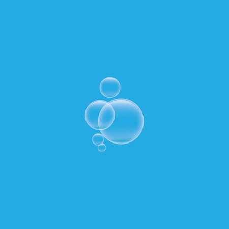 Natural realistic bubble illustration vector designのイラスト素材