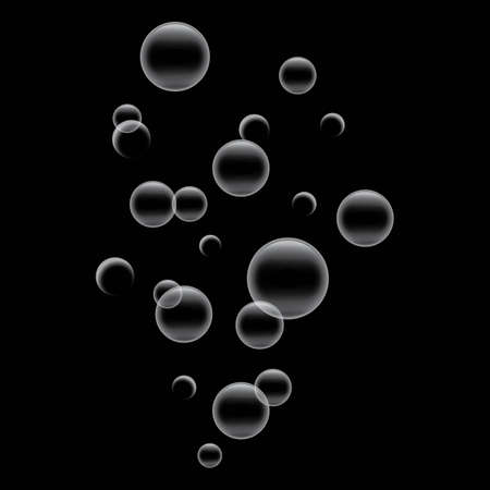 Natural realistic bubble illustration vector designのイラスト素材