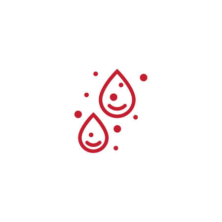Blood ilustration logo vector templateのイラスト素材