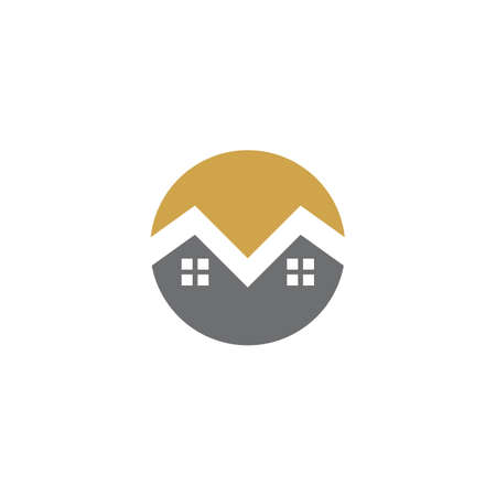 Home Property and construction logo designのイラスト素材