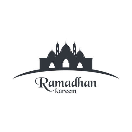Islamic logo, Mosque,ramadhan kareem vector templateのイラスト素材