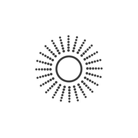 Sunburst icon vector flat designのイラスト素材