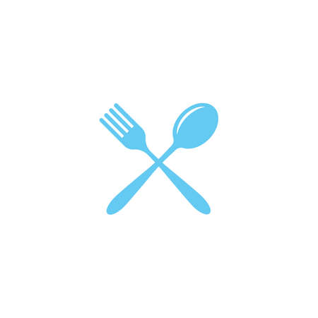 fork and spoon icon vector templateのイラスト素材
