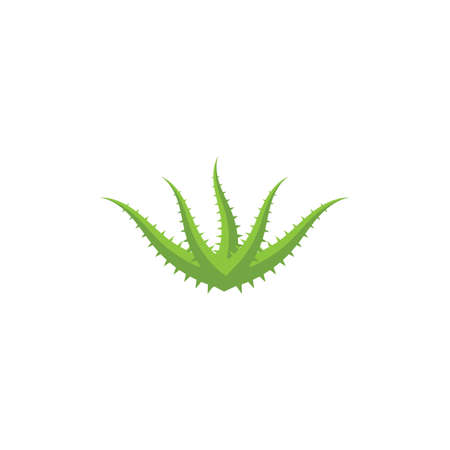 Aloe vera logo vector ilustration templateのイラスト素材