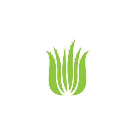 Aloe vera logo vector ilustration templateのイラスト素材