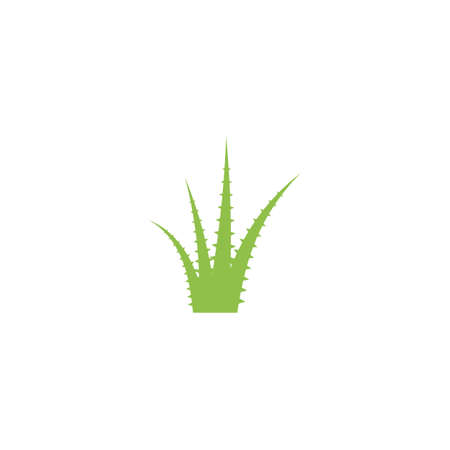 Aloe vera logo vector ilustration templateのイラスト素材