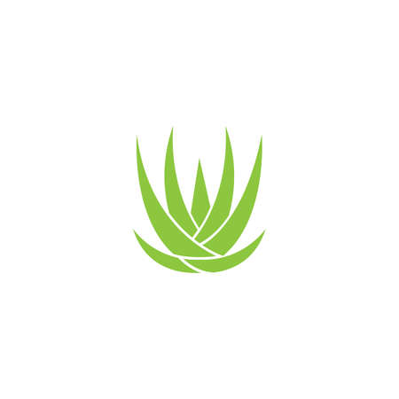 Aloe vera logo vector ilustration templateのイラスト素材