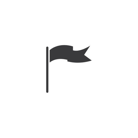 Flag icon flat design vectorのイラスト素材