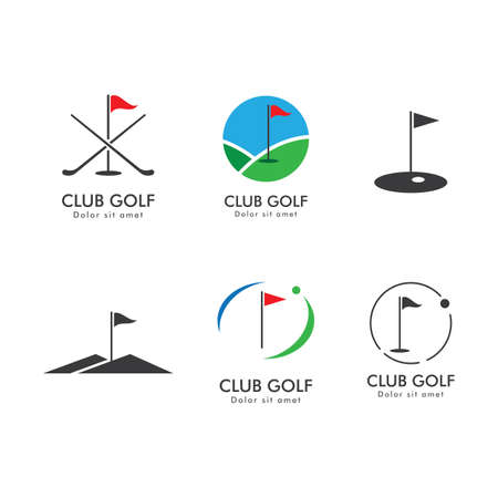 Golf Logo Template vector illustration designのイラスト素材