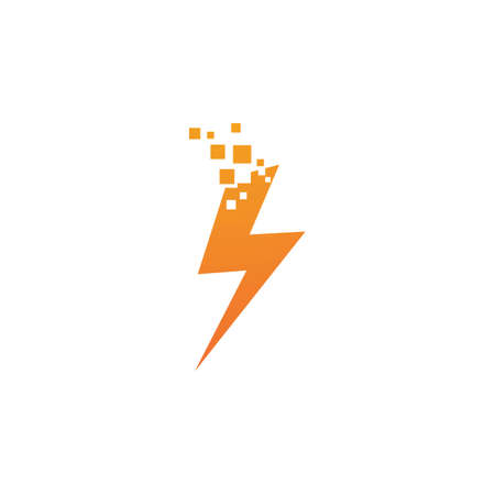 Power lightning logo vector designのイラスト素材