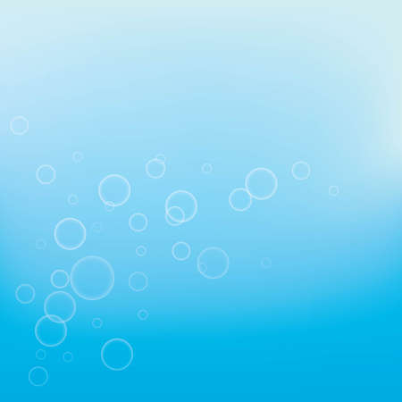 Natural realistic bubble illustration vector designのイラスト素材