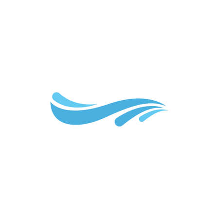 Water Wave illustration logo vector designのイラスト素材