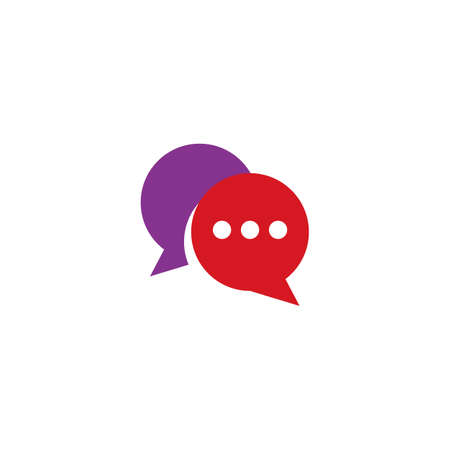 Speech bubble logo vector designのイラスト素材