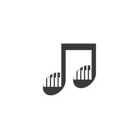 Piano vector ilustration flat design templateのイラスト素材